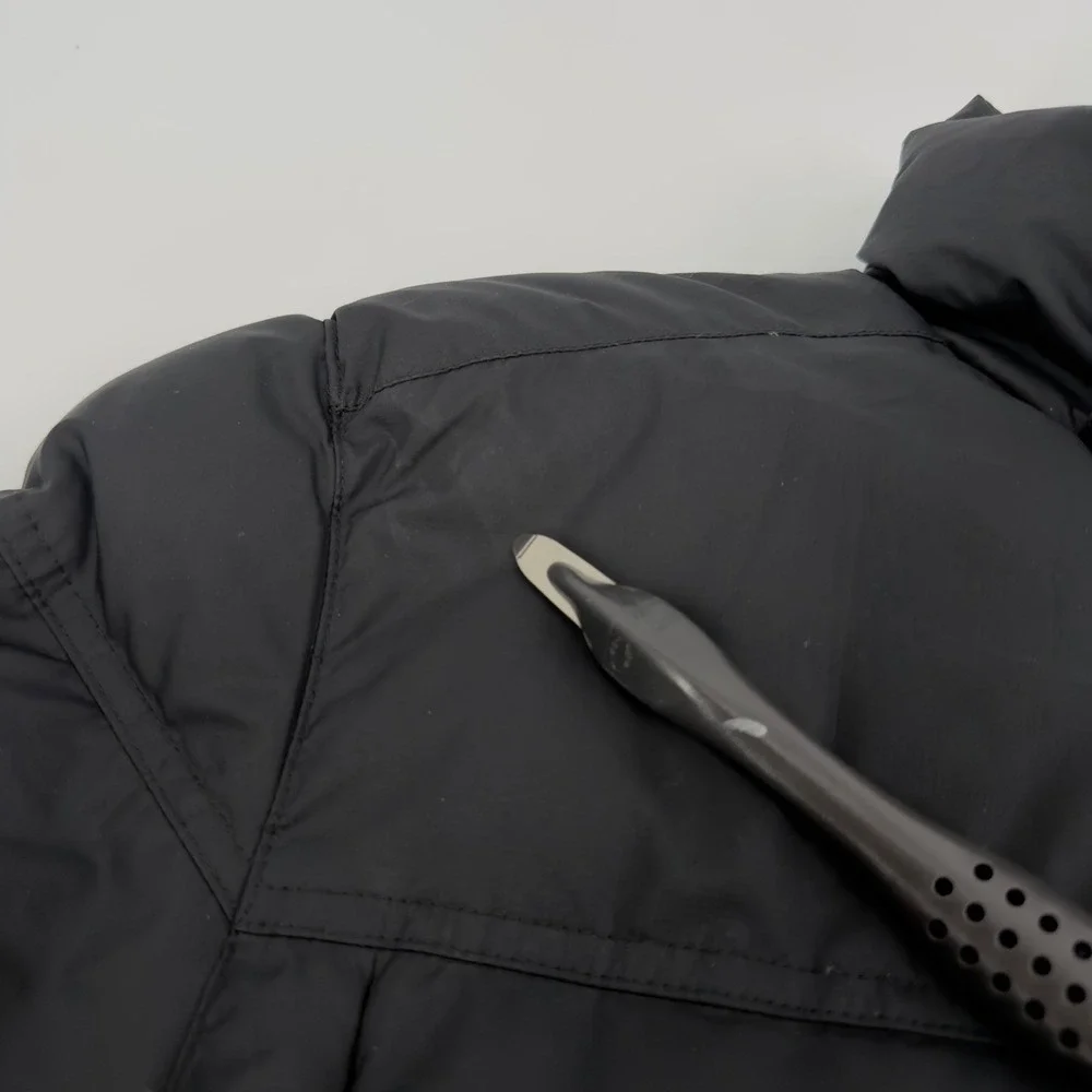 LL Bean Mens‎ Medium Black Downtek Pertex Insulated Puffer Coat Parka No Hood